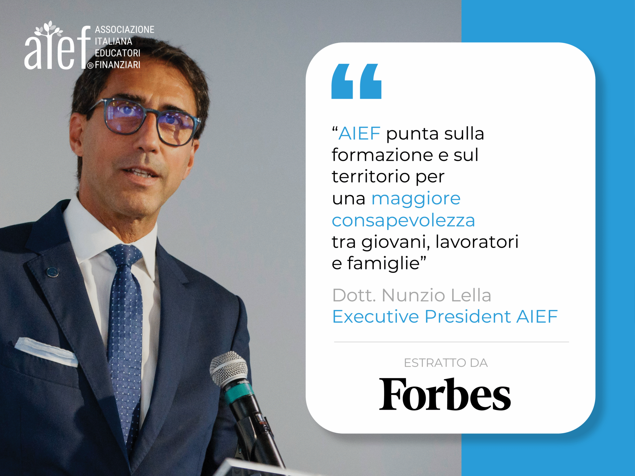 Dott. Nunzio Lella - Presidente AIEF - Forbes
